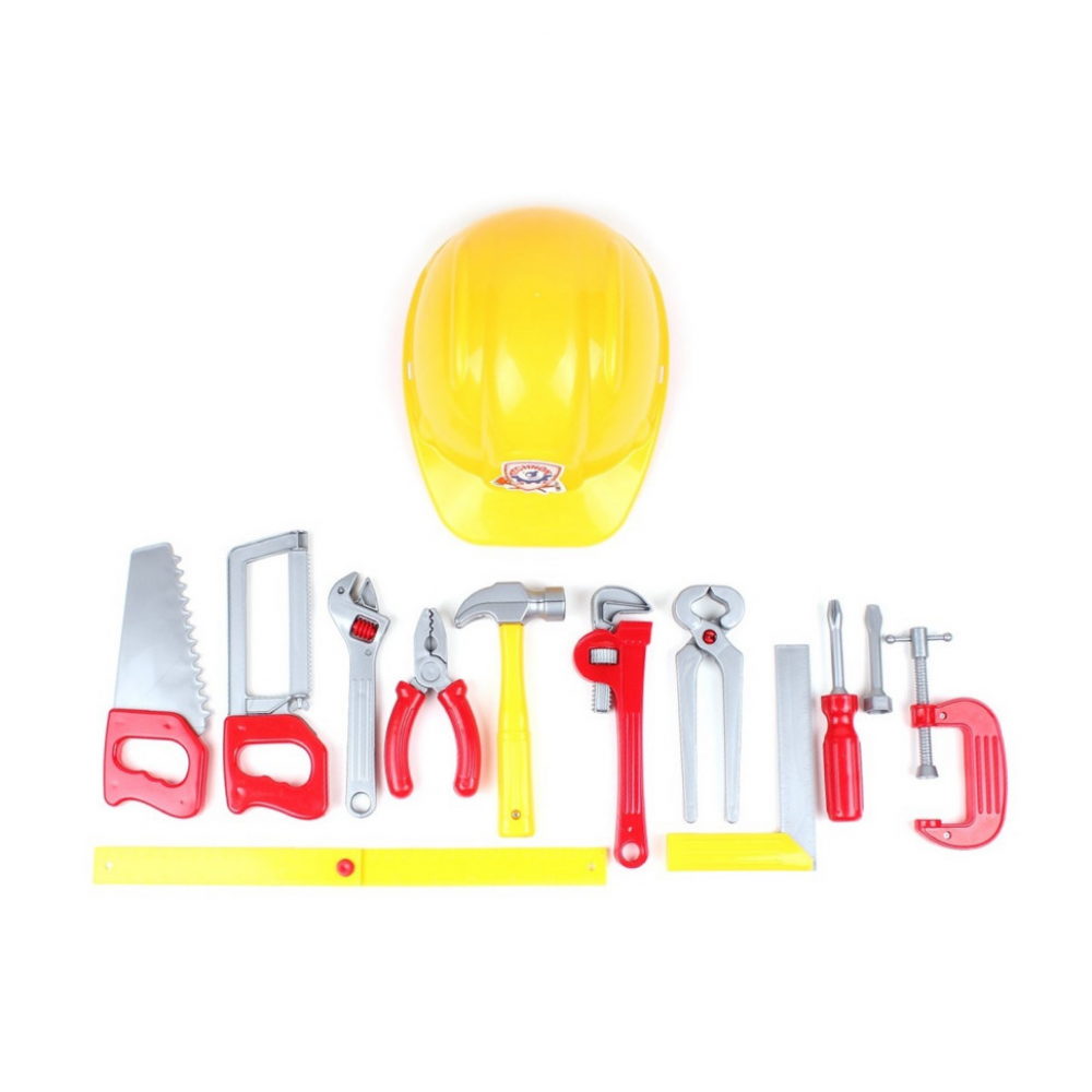 Игровой набор инструментов "Tools Set" ТехноК 5873TXK, 11 инструментов и каска Игровой набор инструментов "Tools Set" ТехноК 5873TXK, 11 инструментов и каска