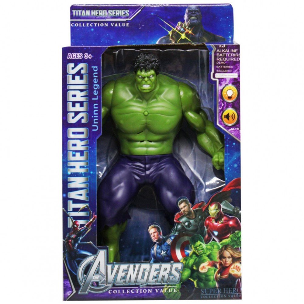 Фигурка супергероя "AVENGERS" 89001, 20 5 / 15 / 35 Халк