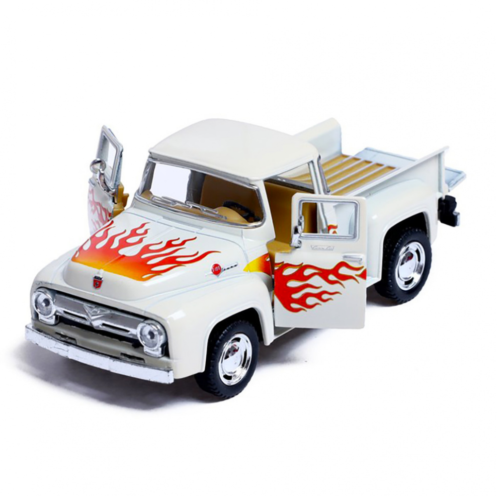 Машинка металлическая инерционная Pickup FORD F-100 (1956) Kinsmart KT5385FW 1:38 (Белый)