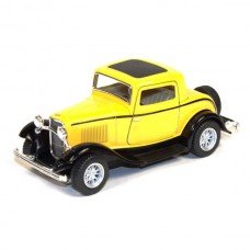 Игрушечная машинка FORD 3-Window KT5332 масштаб 1:34 Желтый