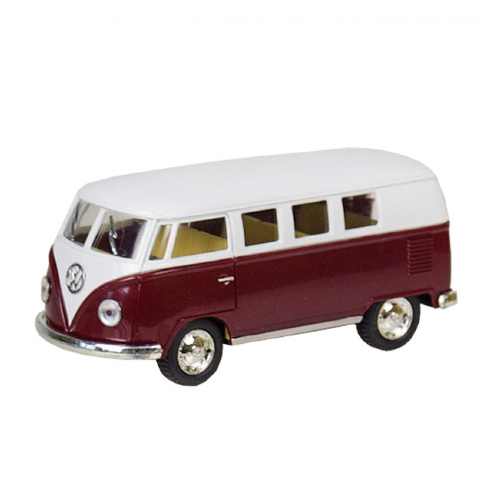 Машинка металлическая Kinsmart КТ5060W Volkswagen BUS Бело-бордовый