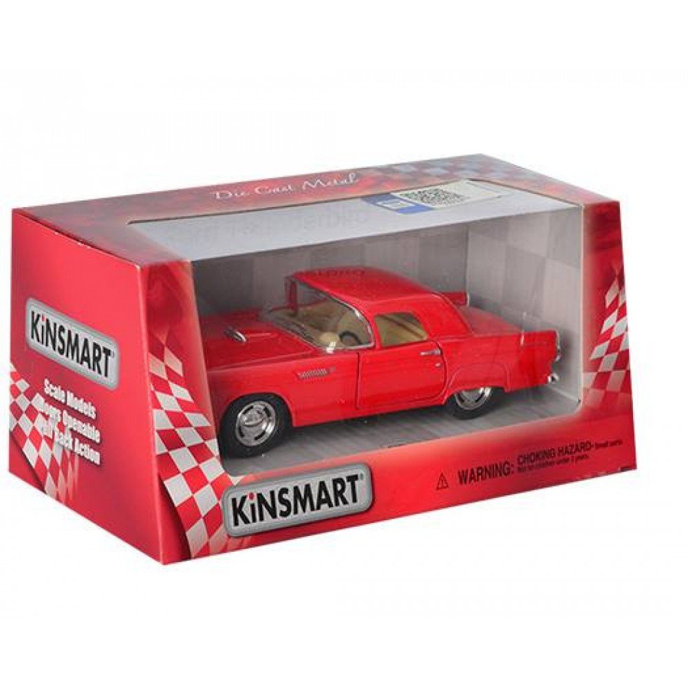 Машинка коллекционная FORD THUNDERBIRD KT5319W, инерционная Красный
