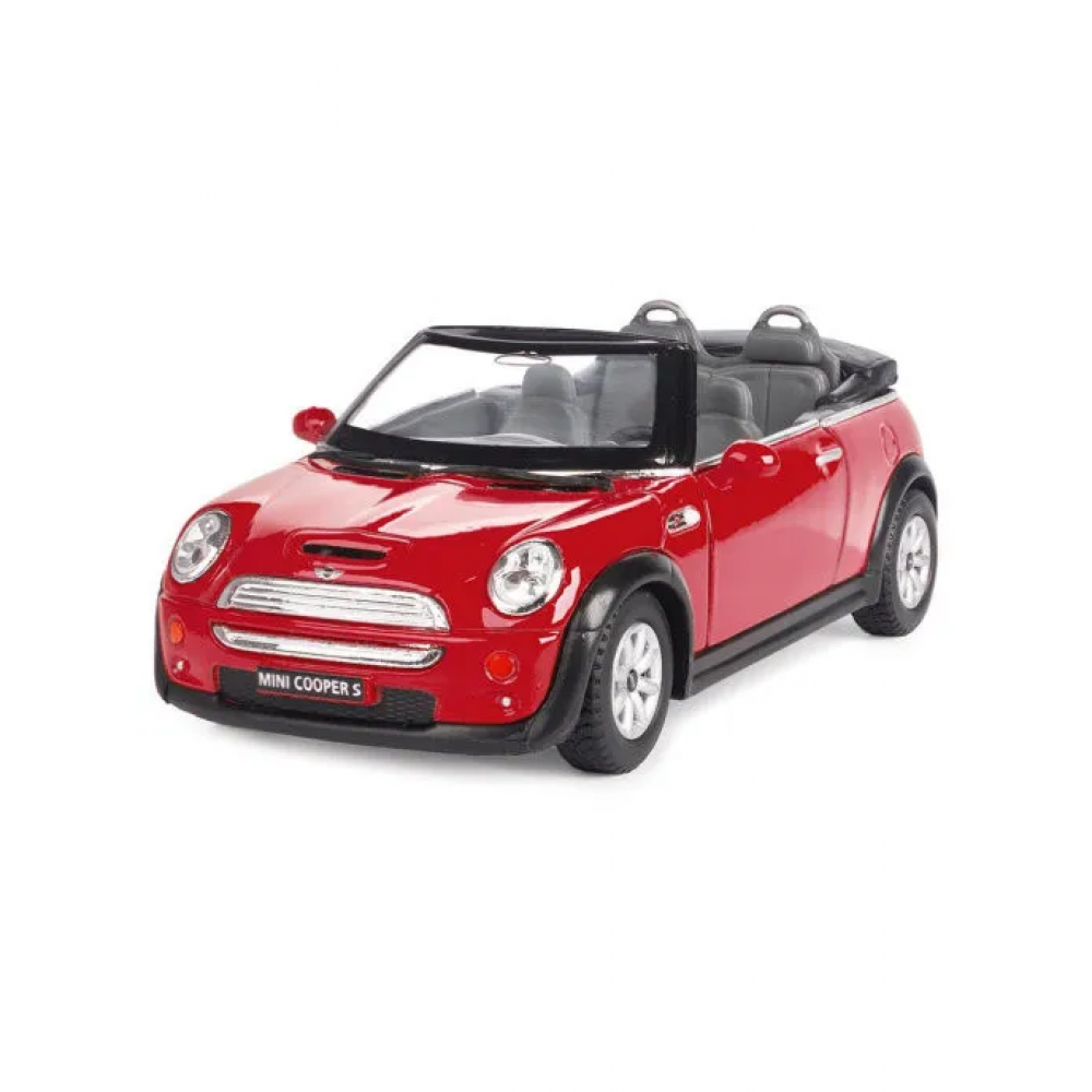 Детская коллекционная машинка Mini Cooper S Kinsmart KT5089W инерционная Красный
