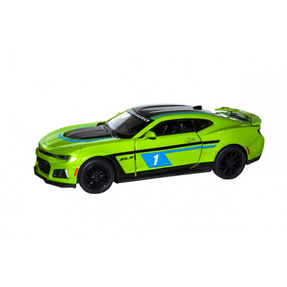 Детская модель машинки Chevrolet Camaro ZL1 2017 Kinsmart KT5399FW инерционная, 1:38 Green
