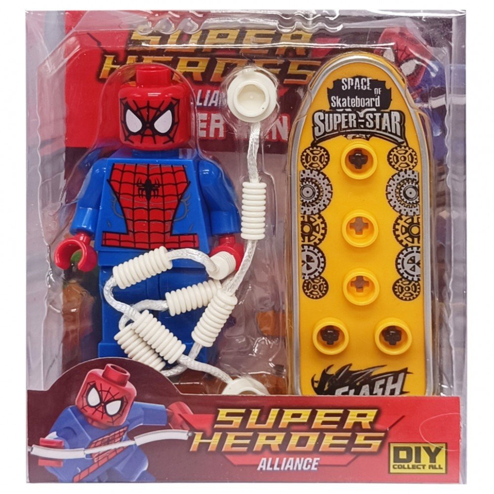 Детский игровой конструктор-фигурка "Человек Паук" 2017-2(Spider man)