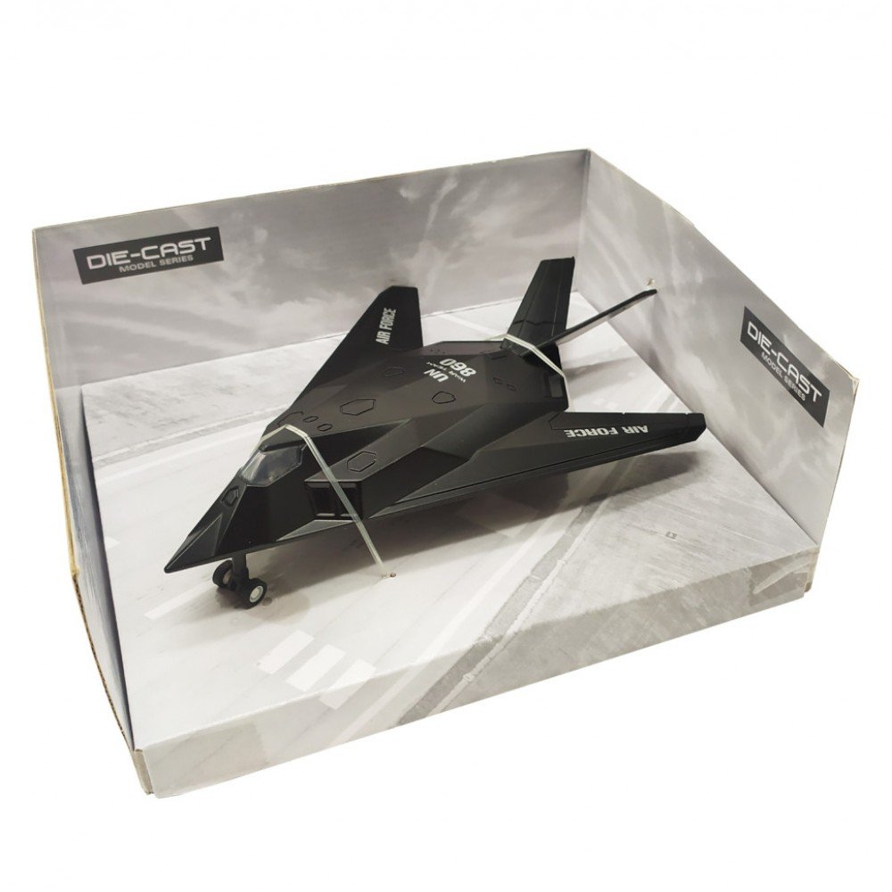 Игрушечный военный самолет Bambi 757-7-10 инерционный 1:400 Черный