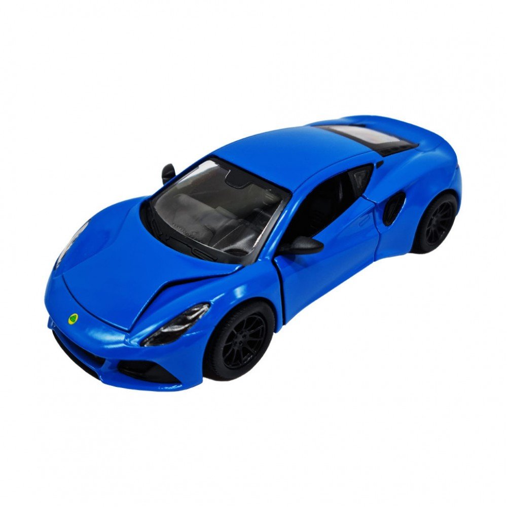 Инерционная машинка Lotus Emira Kinsmart KT5441W металлическая, 13 см (Синий)