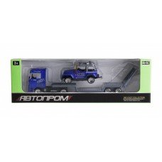 Игрушечный трейлер с джипом 7879 "АВТОПРОМ" Джип S.W.A.T