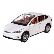 Машинка инерционная "Tesla Model X" Автопром 7574A, 1:22 Белый 