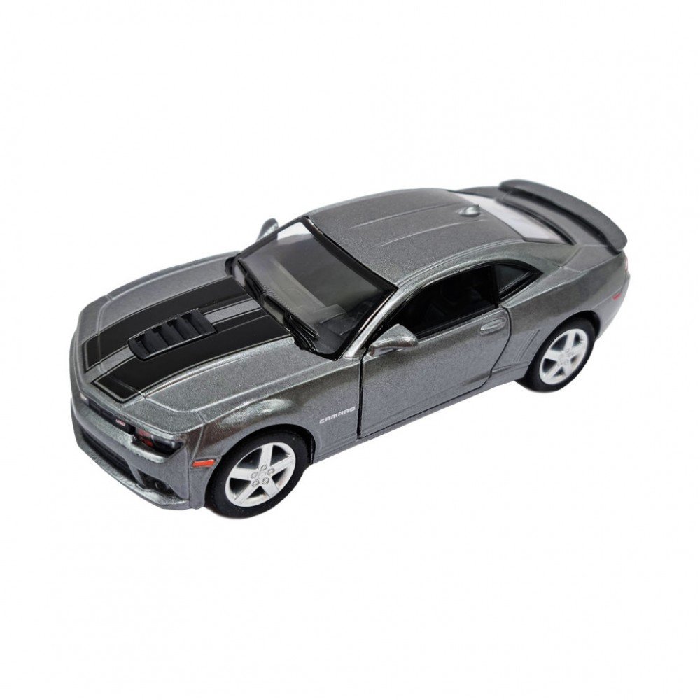 Инерционная машинка Chevrolet Camaro Kinsmart KT5383WF металлическая, 1:38 (Серебряный)