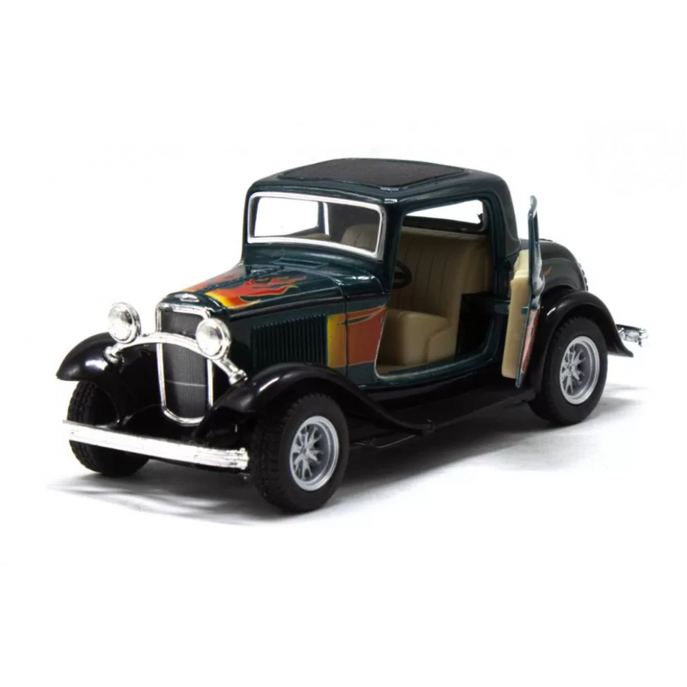 Детская модель машинки FORD COUPE KT5332FW инерционная Зеленый
