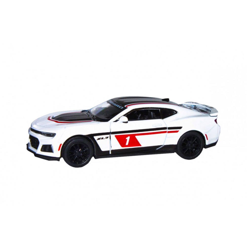 Детская модель машинки Chevrolet Camaro ZL1 2017 Kinsmart KT5399FW инерционная, 1:38 White
