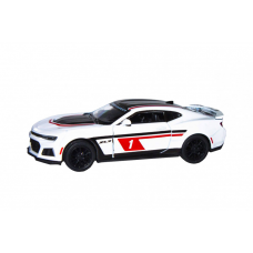 Детская модель машинки Chevrolet Camaro ZL1 2017 Kinsmart KT5399FW инерционная, 1:38 White