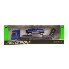 Игрушечный трейлер с джипом 7879 "АВТОПРОМ" Джип City Police