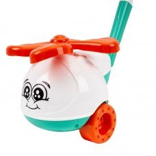 Детская игрушка-каталка Вертолет 9437TXK в сетке (Бирюзовый)