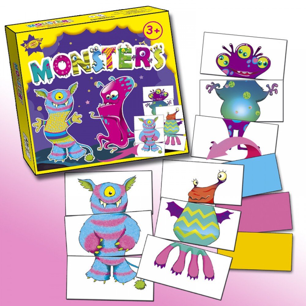 Настольная игра "MONSTERS Монстрики " MKB0141 инструкция на укр и рус языках