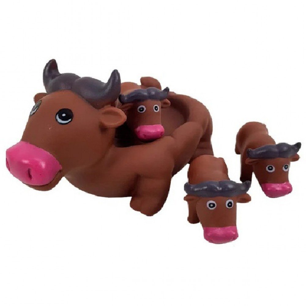 Игрушка для ванной пищалка 6286-10 Бык коричневый