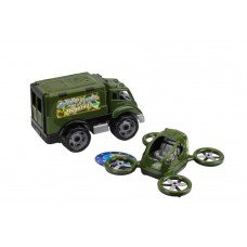 Детская игрушка "Военный транспорт" ТехноК 7792 машинка с квадрокоптером