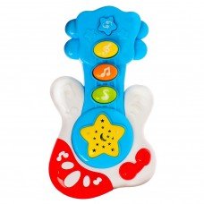Музыкальная развивающая гитара Е-Нотка Bambi 60082 со звуком и светом (Голубой)