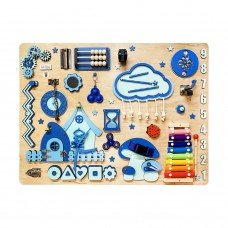 Развивающая игрушка Бизиборд "Поляна" TG1909583664, 80х60 см, Голубой