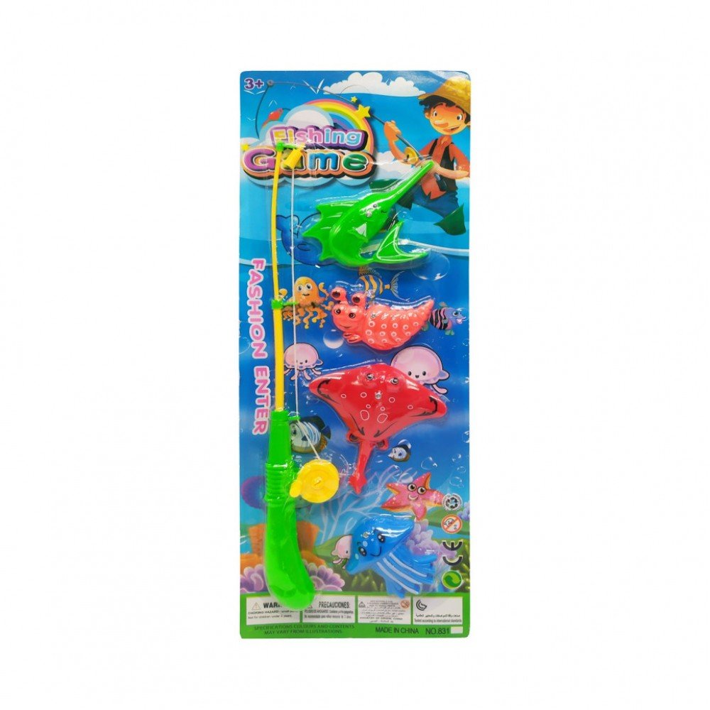 Игровой набор "Рыбалка" 831 удочка , 4 рыбки (Медуза)