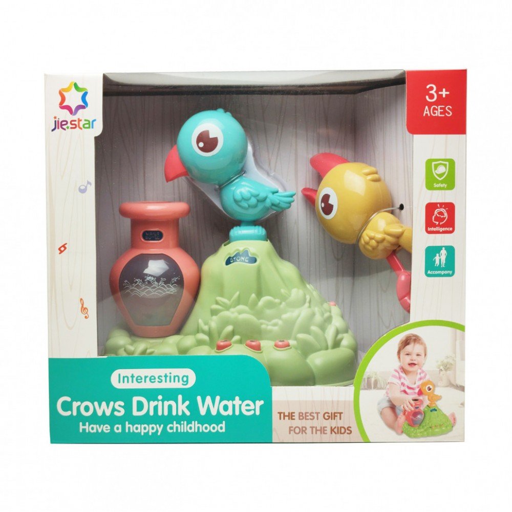 Игра "Птички пьют воду" 25876Е светиться Синяя Птичка