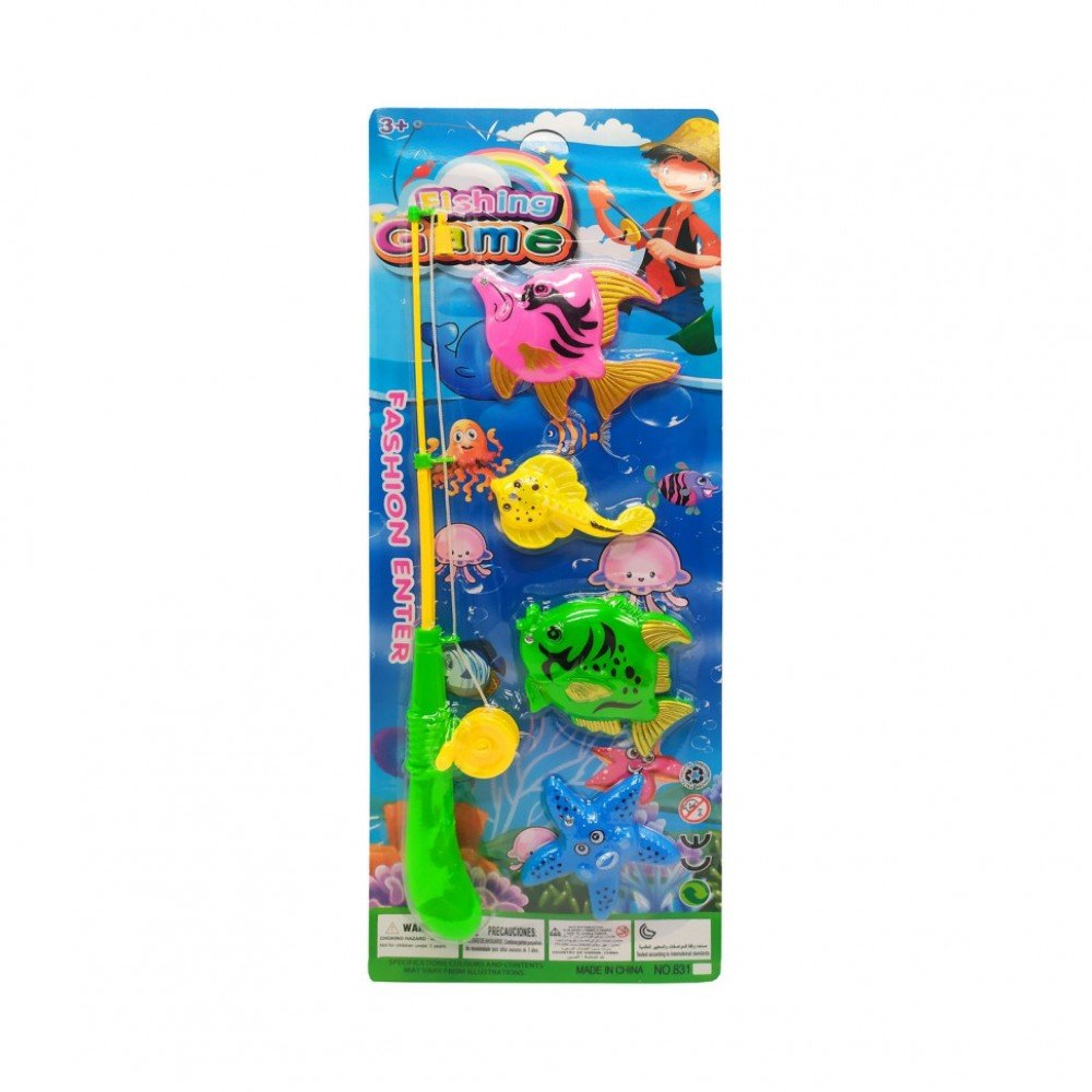 Игровой набор "Рыбалка" 831 удочка , 4 рыбки (Морская звездочка)