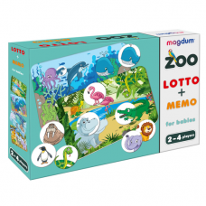 Игра настольная развивающая "Лото мемо Зоопарк" ME5032-21 EN