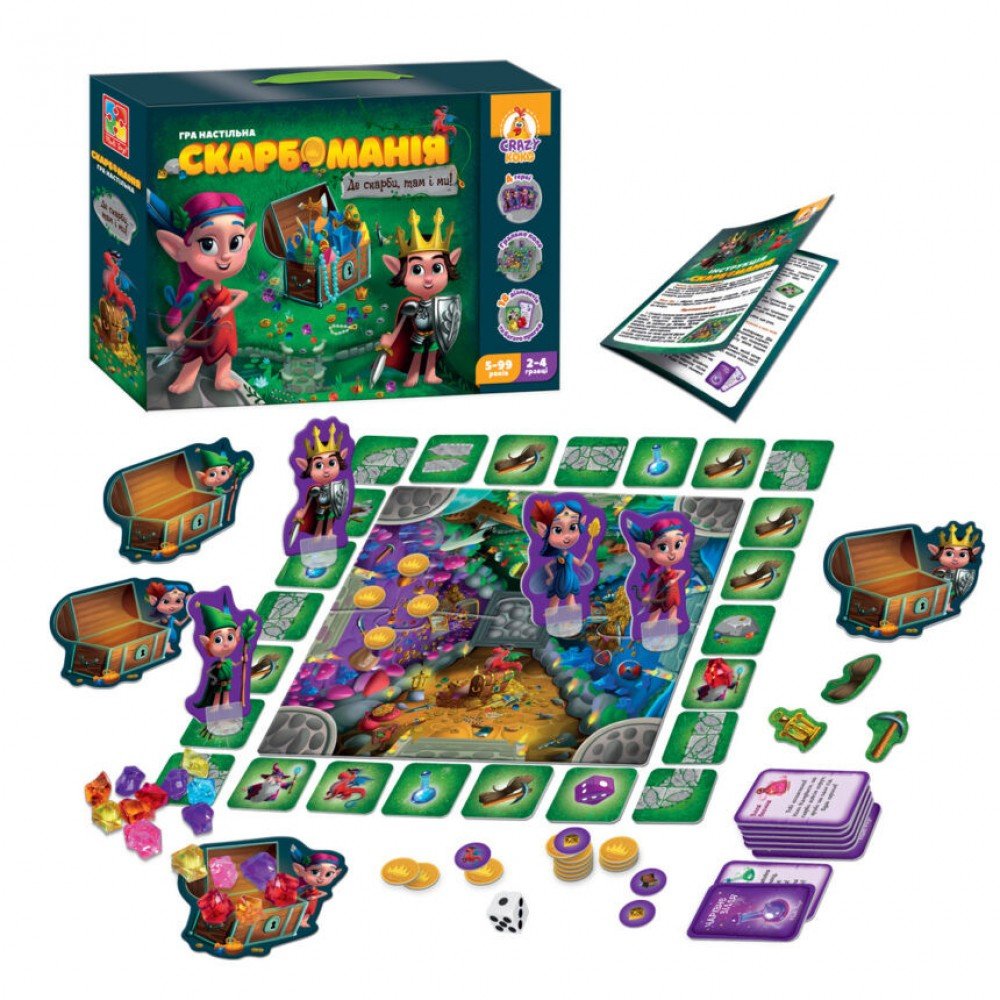 Игра настольная "Скарбоманія" Vladi Toys VT8055-30 укр
