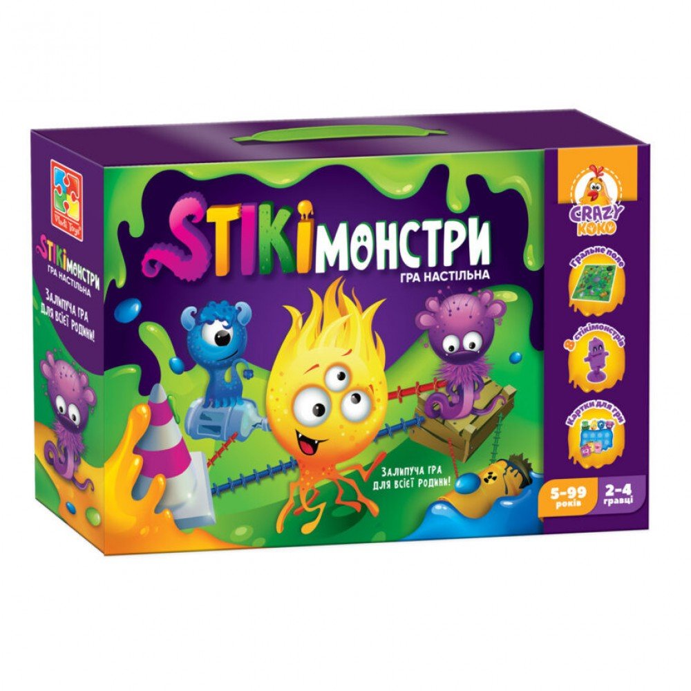 Настольная игра "Стикимонстры" Vladi Toys VT8055-35 укр