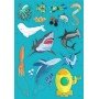 Детская игра с многоразовыми наклейками "Подводный мир" KP-008 , 43 наклейки