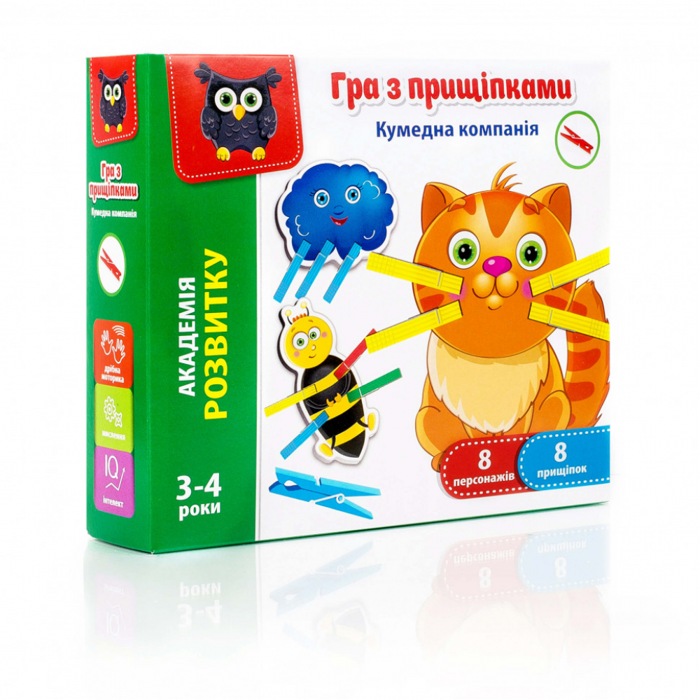 Игра с прищепками "Смешная компания" VT5303-14 укр