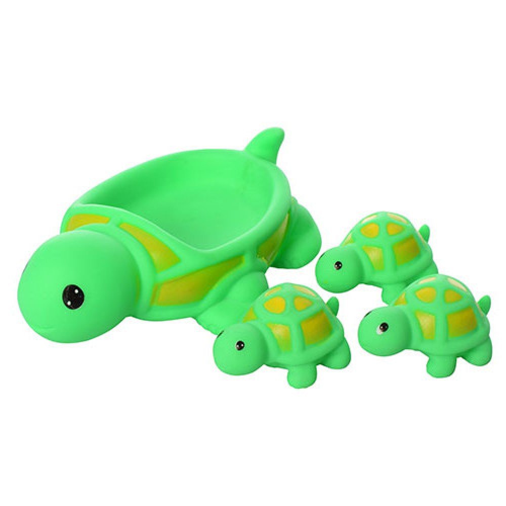 Игрушка для купания пищалка 522-3-4 в сетке Черепаха