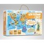 Настольная игра Умняшка "Интересный мир" KP-006 с многоразовыми наклейками