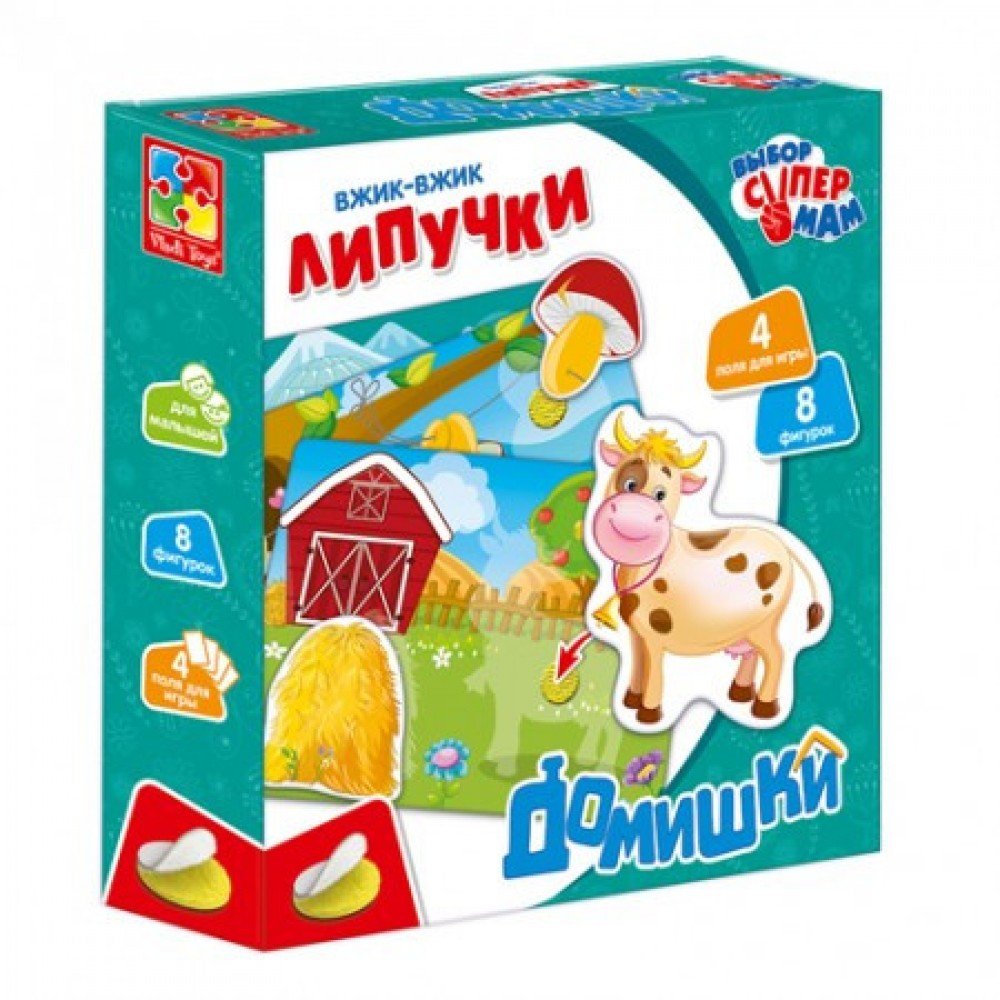 Детская настольная игра "Вжик-вжик" VT1302-24 на липучках