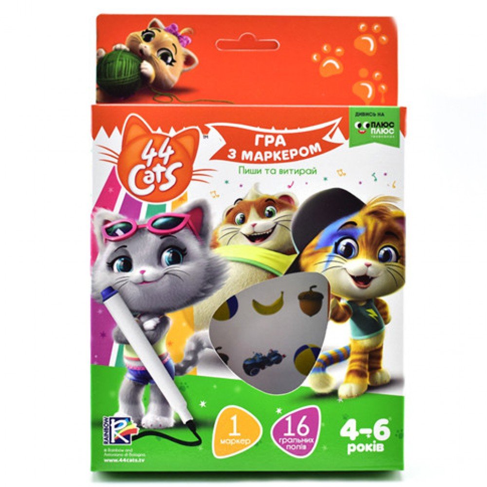 Детская игра с маркером "44 Cats" VT5010 на укр языке 4-6 лет VT5010-16