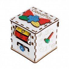 Детский развивающий куб Бизиборд K001, 12×12×12