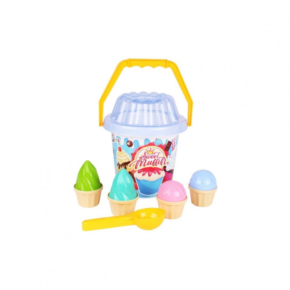 Детский набор "Sweet muffin" ТехноК 6382TXK для игры с песком (Голубой)