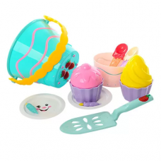 Игровой набор для песочницы 743P с формочками Бирюзовый