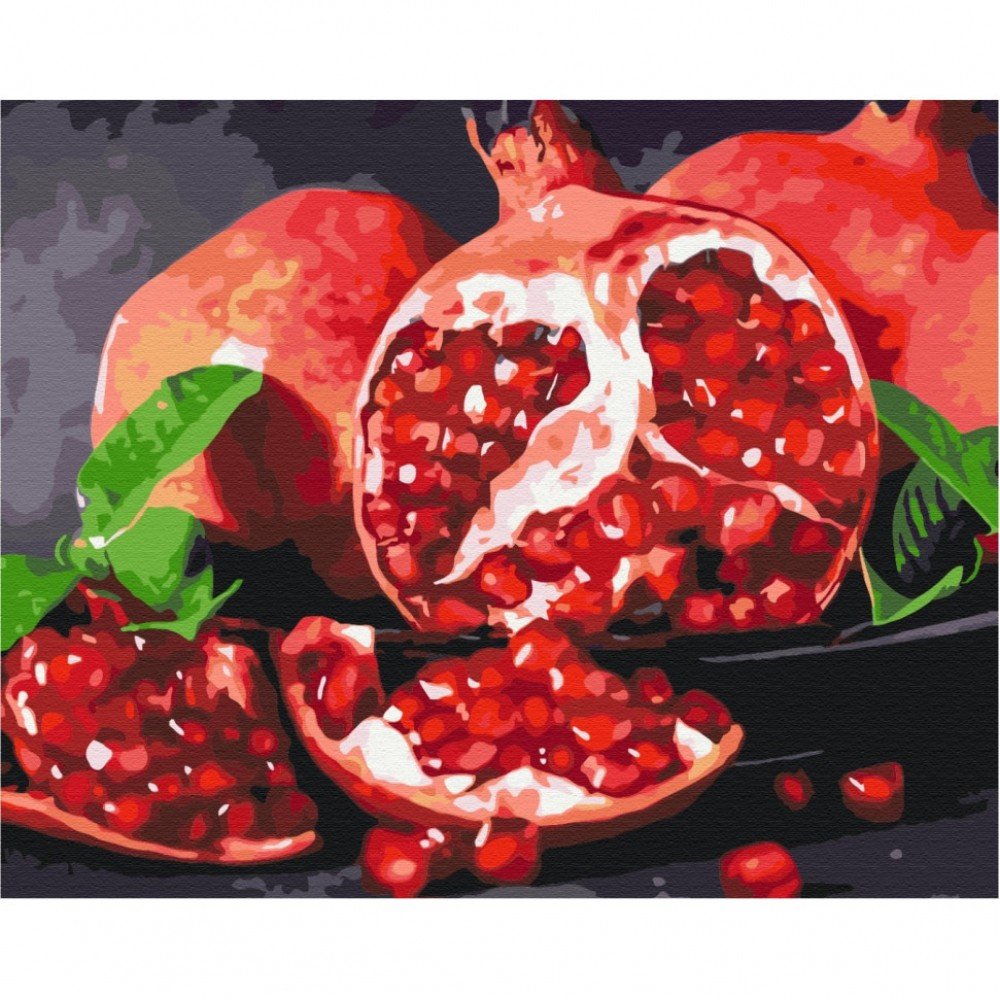 Картина по номерам "Вкусный гранат" BS32215 Brushme 40х50 см