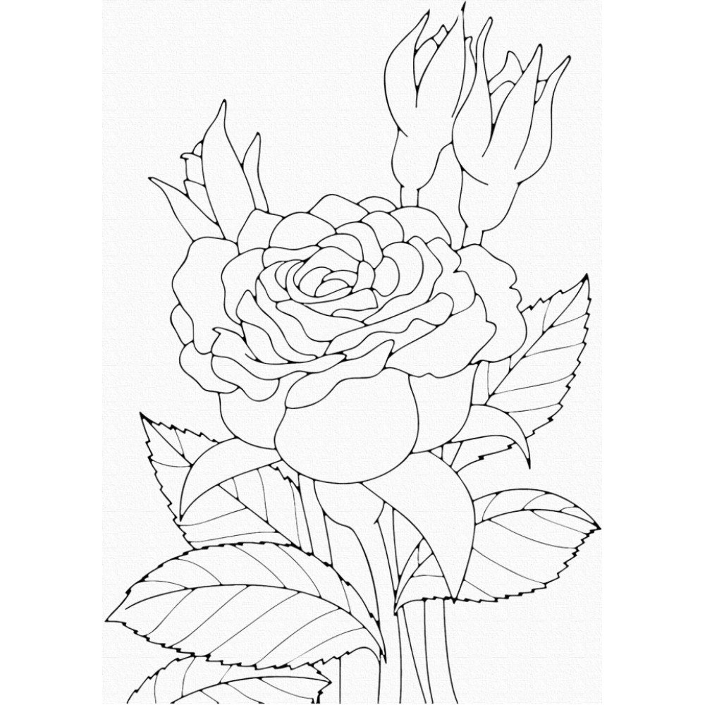 Роспись на холсте Art Craft "Роза" 25х30 см 15505-AC