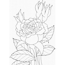 Роспись на холсте. Art Craft "Роза" 25х30 см 15505-AC