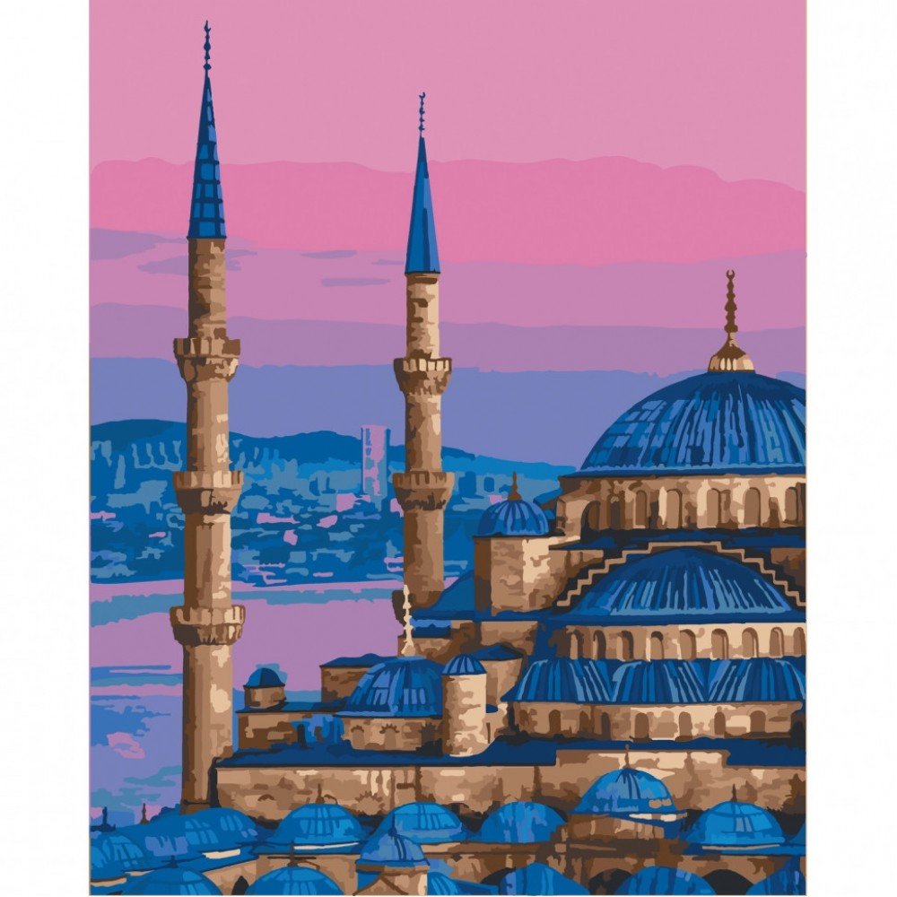 Картина по номерам "Голубая мечеть Стамбул" Art Craft 11225-AC 40х50 см