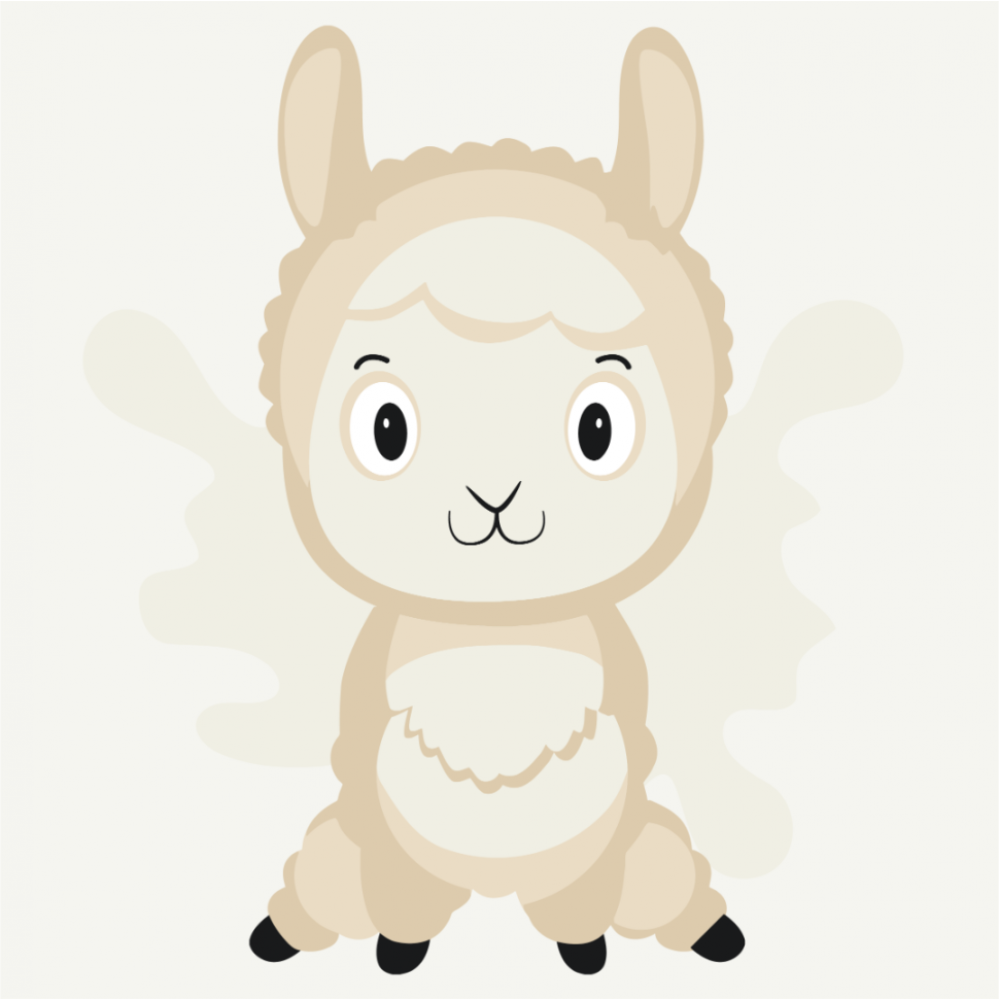 Роспись на холсте "Радостная альпака" MBS021 Brushme 20х20 см Роспись на холсте "Радостная альпака" MBS021 Brushme 20х20 см