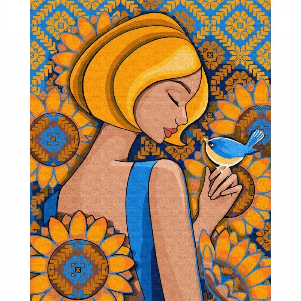 Картина по номерам "Солнечная птица" ©mosyakart Идейка KHO2590 40х50 см