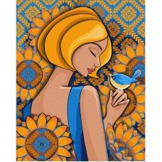 Картина по номерам "Солнечная птица" ©mosyakart Идейка KHO2590 40х50 см