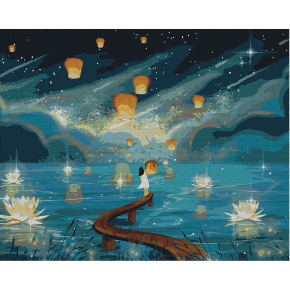 Картина по номерам "Огоньки желаний" BS52418 Brushme 40х50 см Картина по номерам "Огоньки желаний" BS52418 Brushme 40х50 см