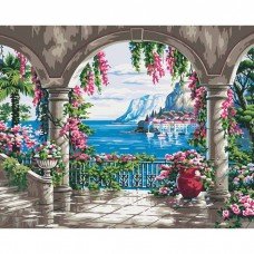 Картина по номерам. Сельский пейзаж "Райское место 2" KHO2235, 40*50 см