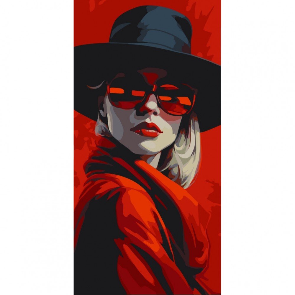 Картина по номерам "Стильная леди" 10020-AC 40х80 см Картина по номерам "Стильная леди" 10020-AC 40х80 см