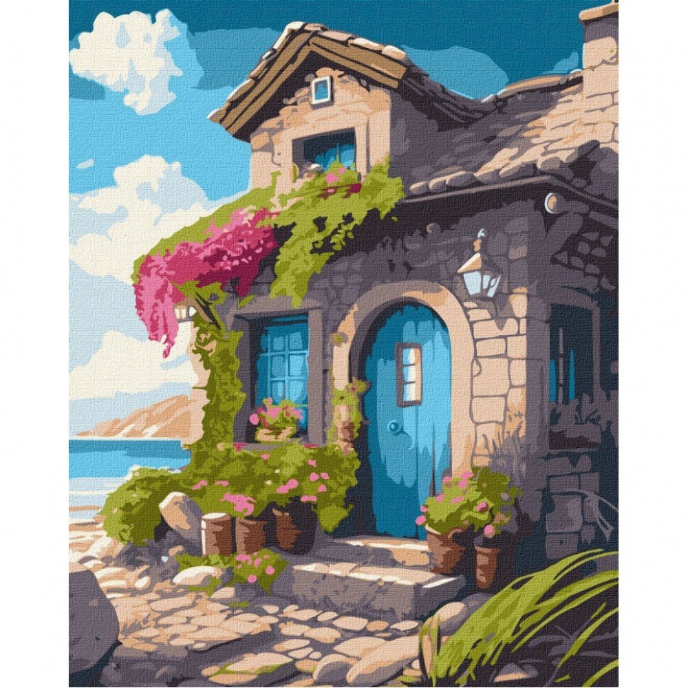 Картина по номерам "Дом на побережье" ©art_selena_ua KHO6331 40х50 см